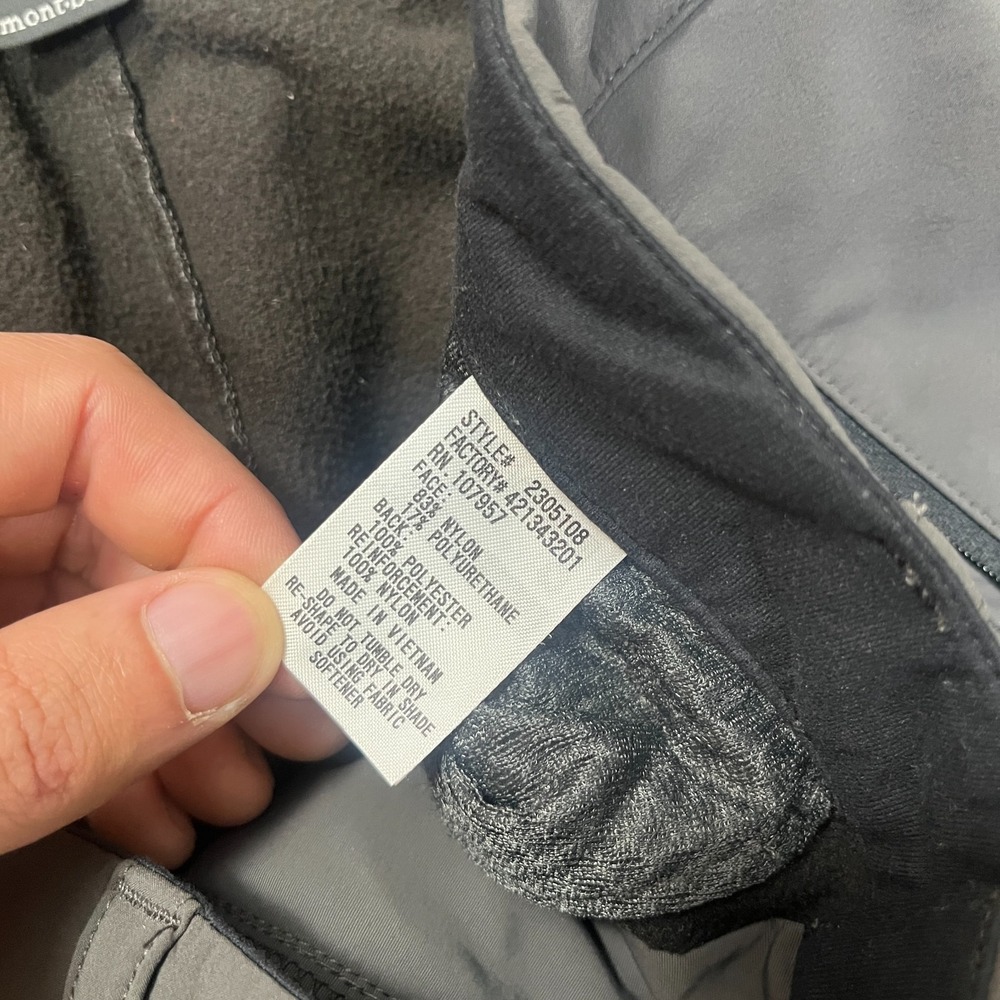 Montbell soft shell pants - Picture 5 of 9